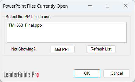 PPT files open