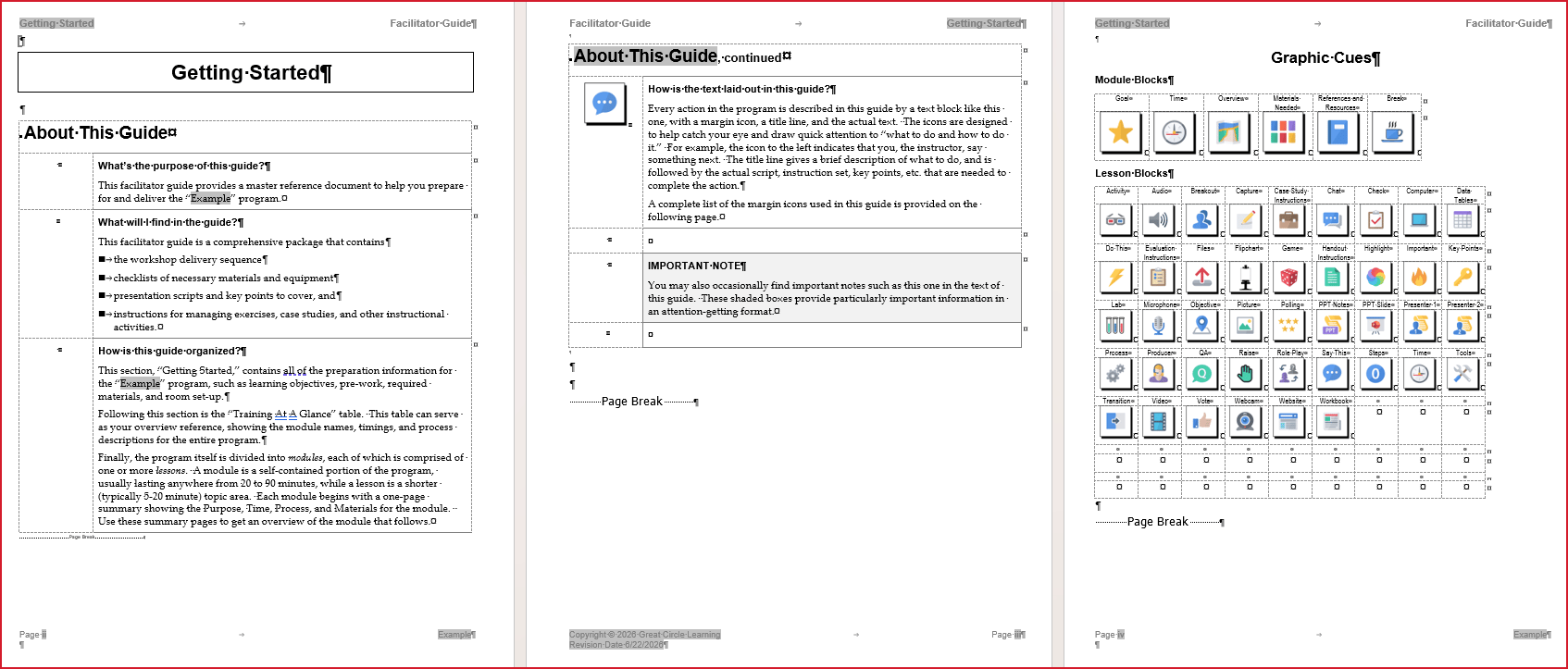 About This Guide pages
