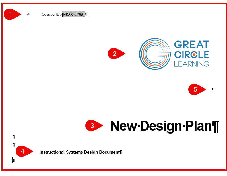 Annotated Cover page