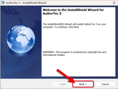 Install AT - Install Wizard 1