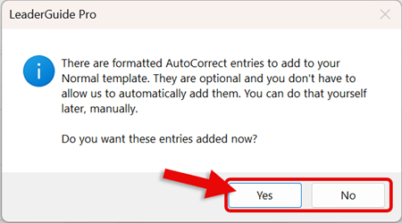 LGP Install - Update Normal Template