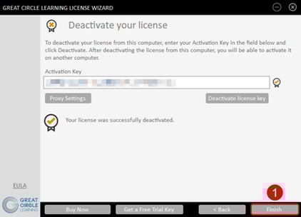 License Wizard - Deactivate Key 2