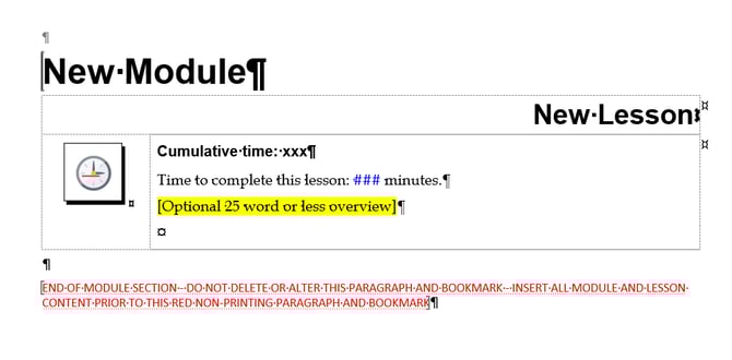 Participant Guide Module-Lesson Content Part