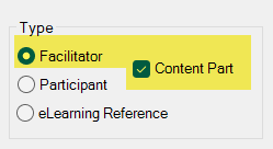 Select Facilitator Guide Content Part