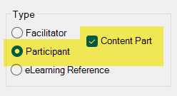 Select Participant Guide Content Part