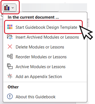 Librarian Drop Down Menu_Start Guidebook Design Template