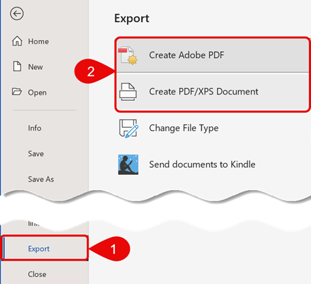 Export docx to PDF 1