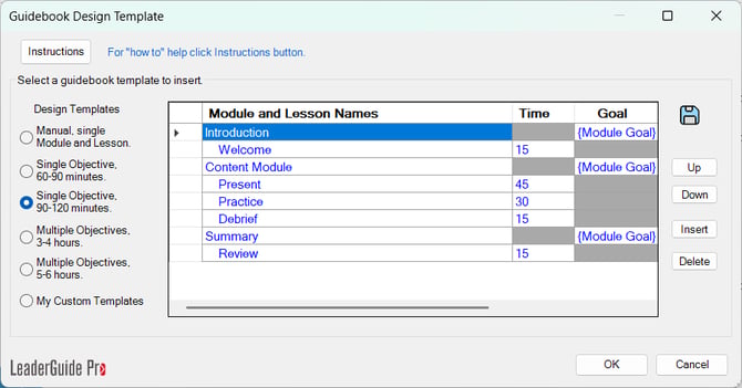 LeaderGuide Pro Guidebook Design Template Wizard