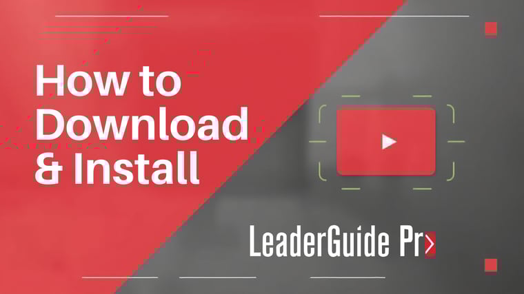 How to Download & Install LeaderGuide Pro