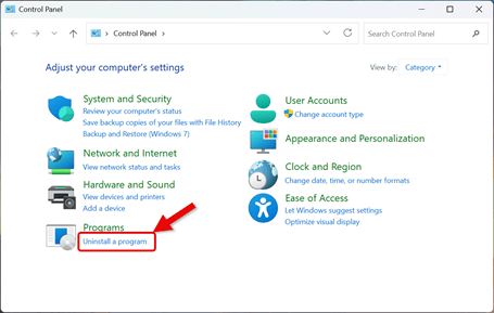 Uninstall LGP - Uninstall Program
