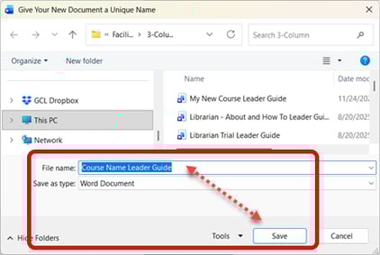 SAVE your new guidebook