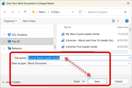 SAVE your new guidebook
