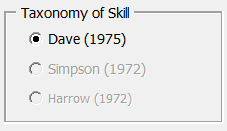 Taxonomy of Skill