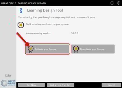 LDT License Wizard - Activate this license