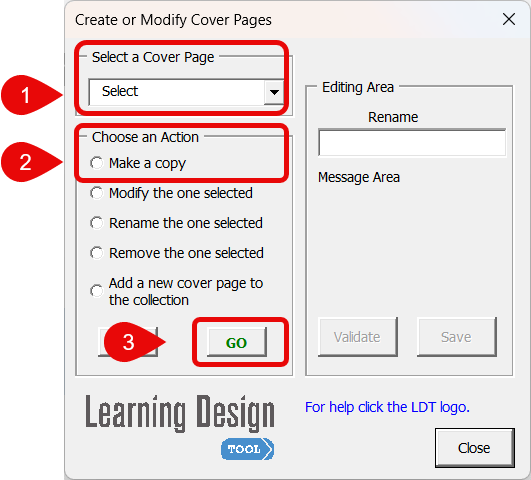 Create Custom Cover Page Wizard