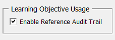 Learning Objective Usage