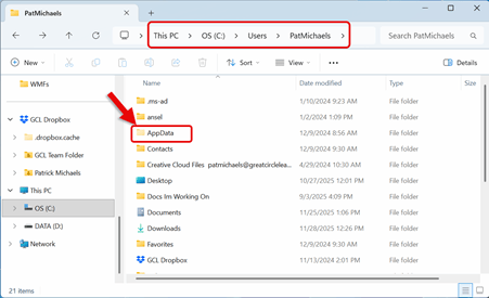 AppData - Location 2
