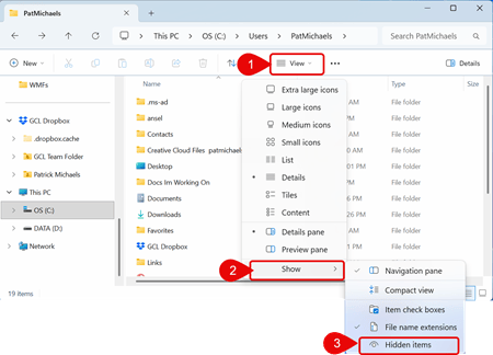 AppData - Show Hidden