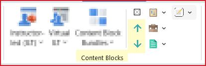 Move Blocks Buttons in Content Blocks group