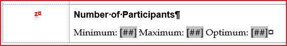 Number of Participants