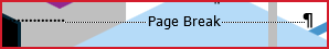 Page Break on Cover Page