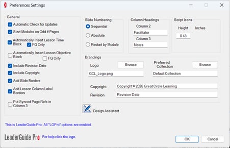 Preferences Wizard 571