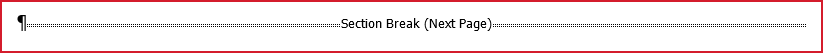 Section Break on Acknowledgements page