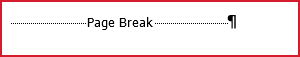 Page Break